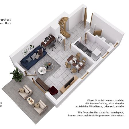 Moderne Maisonette Mit Garten Unterschleißheim Exteriör bild