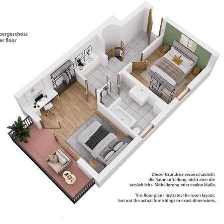 Moderne Maisonette Mit Garten Unterschleißheim Exteriör bild