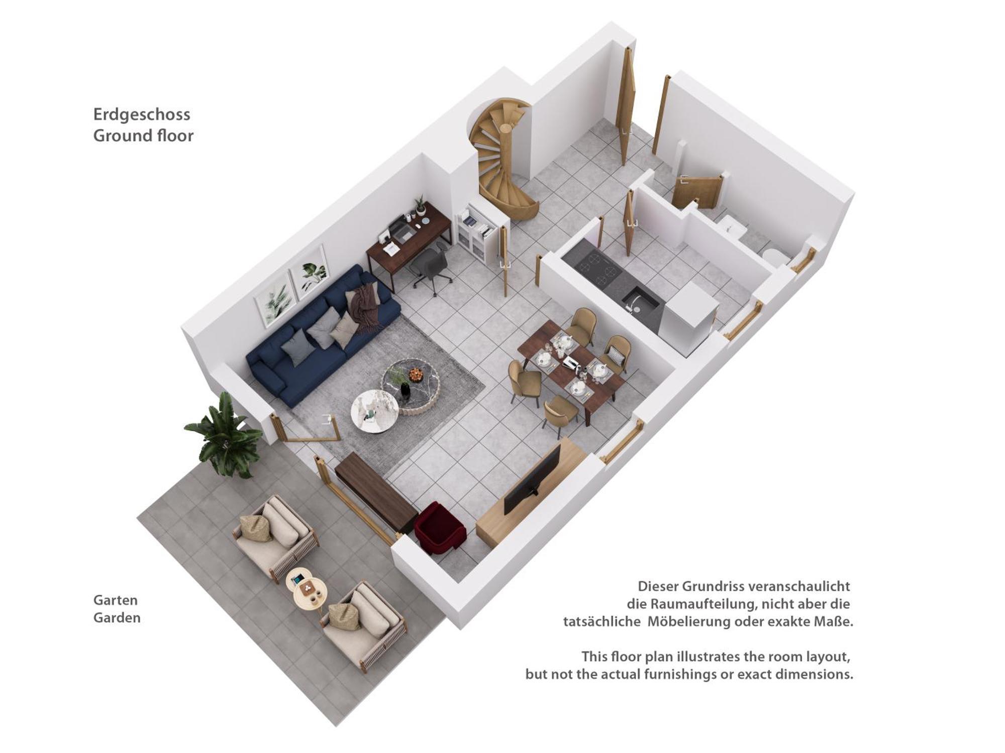 Moderne Maisonette Mit Garten Unterschleißheim Exteriör bild